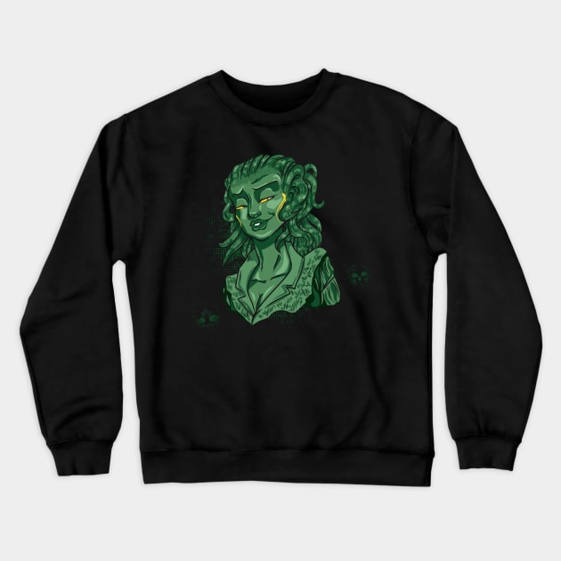 Green Mage Vraska, for Black Crewneck Sweatshirt by EverTomorrow